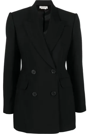 Alexander McQueen Blazer à boutonnière croisée