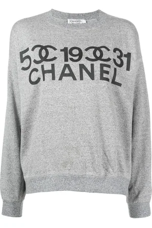 CHANEL Sweat à logo imprimé (années 1990-2000)