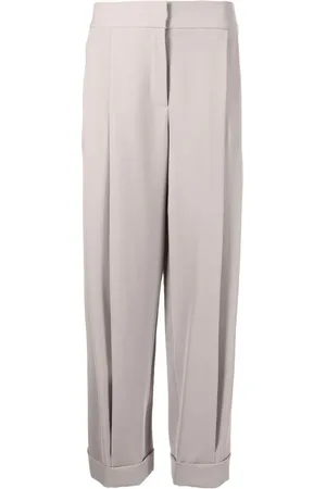Emporio Armani Pantalon droit à design plissé