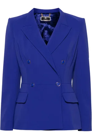 Elisabetta Franchi Blazer péplum à boutonnière croisée