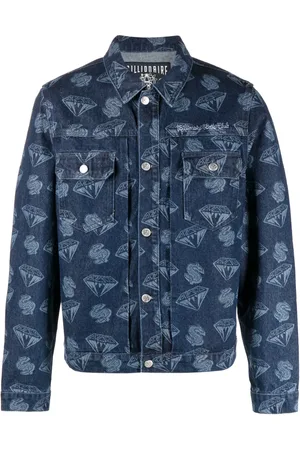 Billionaire Boys Club Veste en jean à imprimé graphique