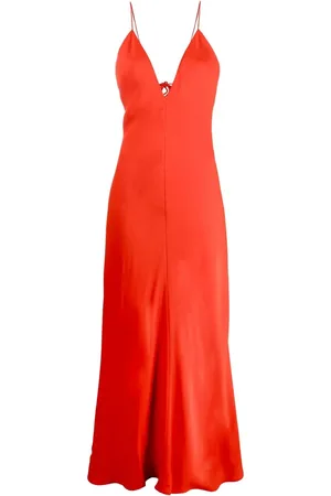 Stella McCartney Robe longue à col v