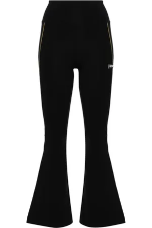 VERSACE Legging évasé à logo appliqué