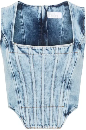 GIUSEPPE DI MORABITO Haut-corset en jean