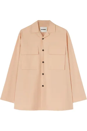 Jil Sander Chemise en coton à patch logo