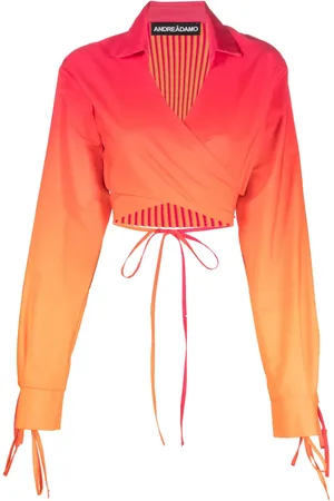 ANDREADAMO Blouse à taille nouée