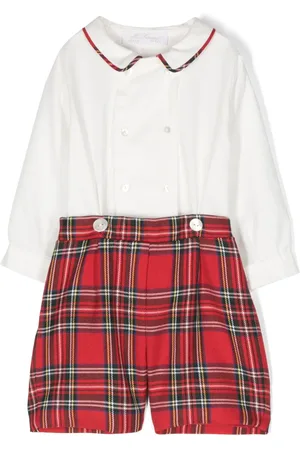 Mariella Ferrari Ensemble short et t-shirt à motif tartan