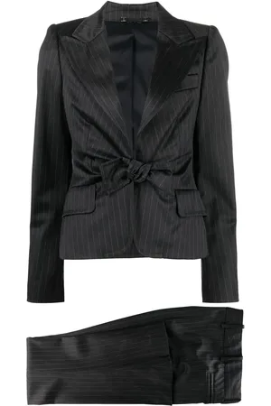 Gucci Blazer rayé à détail de nœud (années 2000)