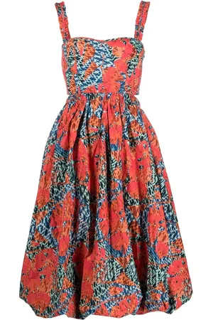 ULLA JOHNSON Robe à imprimé graphique