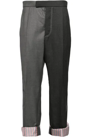Thom Browne Pantalon bicolore en laine