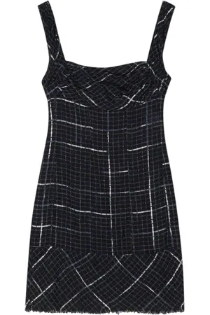 CHANEL Robe courte en tweed à design sans manches (2000)
