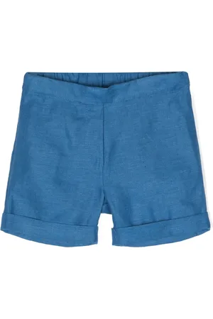 SIOLA Short en lin à taille élastiquée