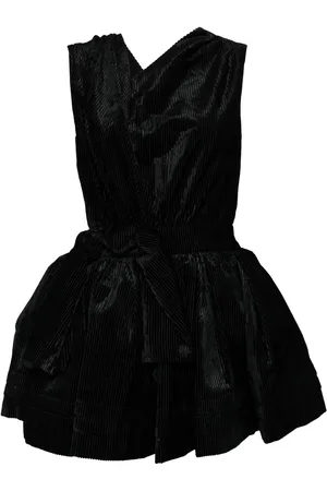 Shushu/Tong Robe asymétrique à détail de nœud