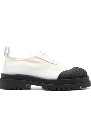 Plan C Derbies en toile à lacets
