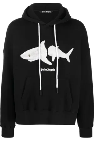 Palm Angels Hoodie White Shark