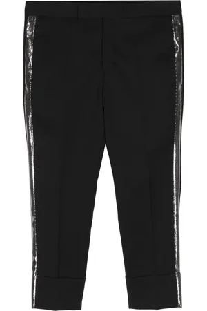 SAPIO Pantalon fuselé en laine à plis marqués