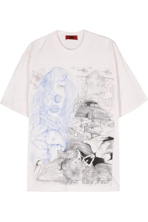 424 FAIRFAX T-shirt Valentina Grave en coton