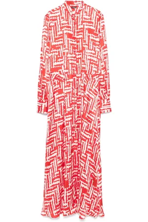 Kiton Robe longue à imprimé géométrique