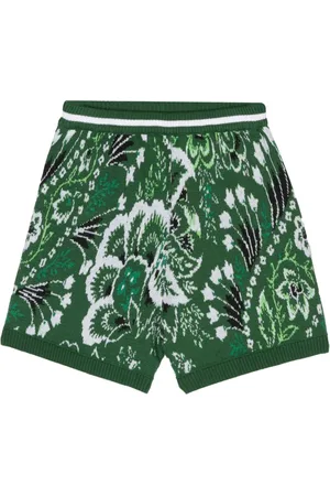 Etro Short en maille à fleurs