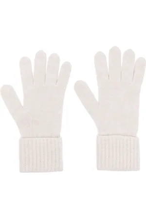 N.PEAL Gants nervurés en cachemire