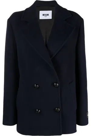 Msgm Veste croisée à patch logo