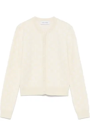 Marine Serre Cardigan à motif lune en jacquard