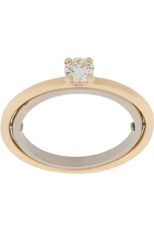 CHARLOTTE CHESNAIS Bague Elipse en 18ct, blanc et diamants