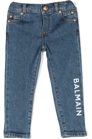 Balmain Jean droit à logo imprimé