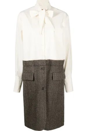 UMA WANG Robe-chemise à manches longues