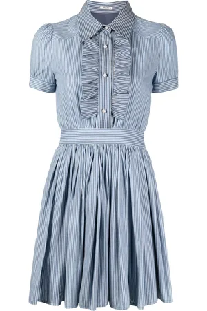 Miu Miu Robe-chemise à volants