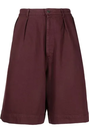 RAF SIMONS Bermuda à détails plissés