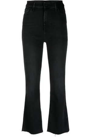 7 for all Mankind Jean évasé Slim Kick à taille haute