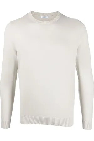 Malo Pull en coton à bords nervurés