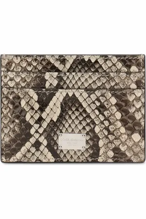 Dolce & Gabbana Porte-cartes à imprimé peau de serpent
