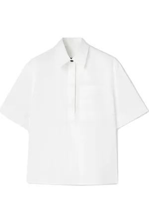 Jil Sander Polo en coton à manches mi-longues