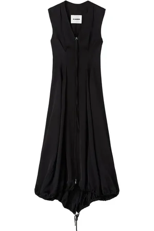 Jil Sander Robe ajustée plissée