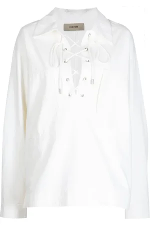 SYSTEM Blouse à détail de laçage