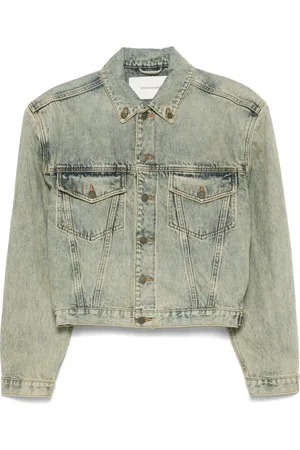 Entire Studios Veste crop en denim