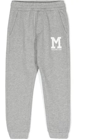 Moncler Pantalon de jogging en coton à logo imprimé