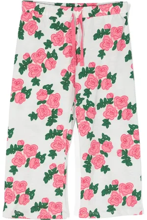 Mini Rodini Pantalon en coton à fleurs