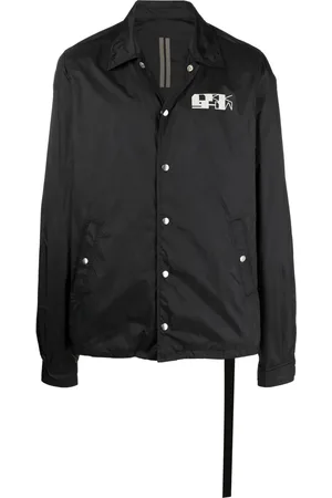 Rick Owens Veste zippée à logo imprimé