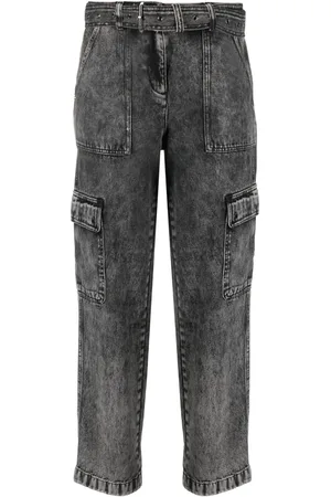 Michael Kors Jean droit à effet délavé