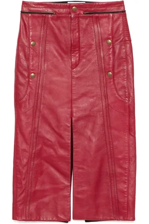 Chloé Jupe crayon en cuir