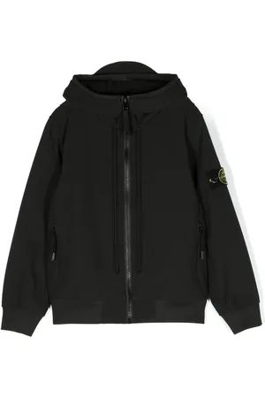 Stone Island Veste zippée à patch logo
