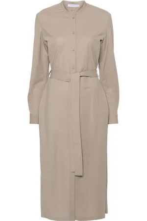 Harris Wharf London Robe-chemise à taille ceinturée