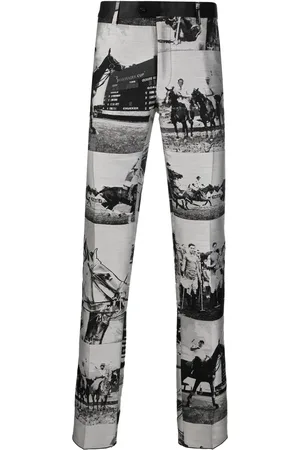 BILLIONAIRE Pantalon slim à imprimé graphique