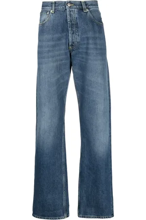 Alexander McQueen Jean droit à détail d