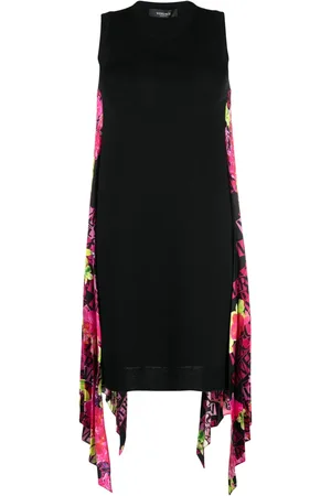 VERSACE Robe en laine vierge à coupe courte