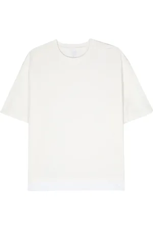 Neil Barrett T-shirt en coton à design superposé