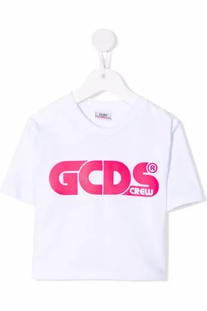 GCDS T-shirt crop à logo imprimé